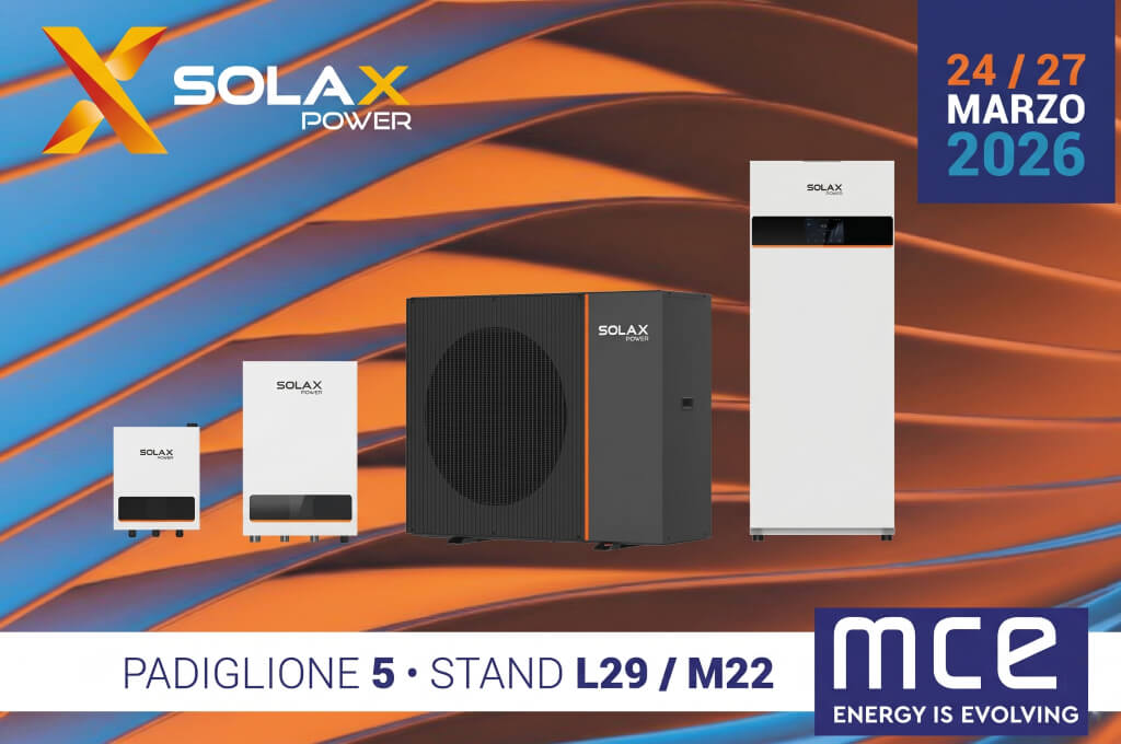 SolaX Power Italia a MCE 2026 SolaX Power Italia a MCE 2026